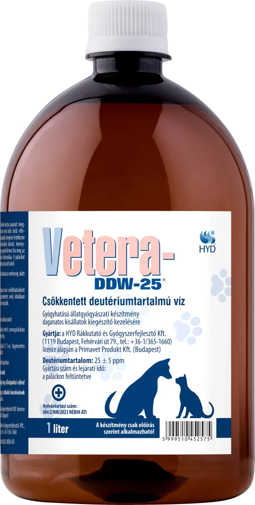 Vetera-DDW-25 1 literes palack